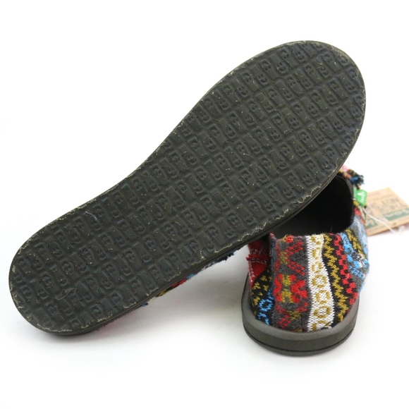 Sanuk Sidewalk Surfers Mika Multi Nordic Red Shoes - Picture 4 of 7